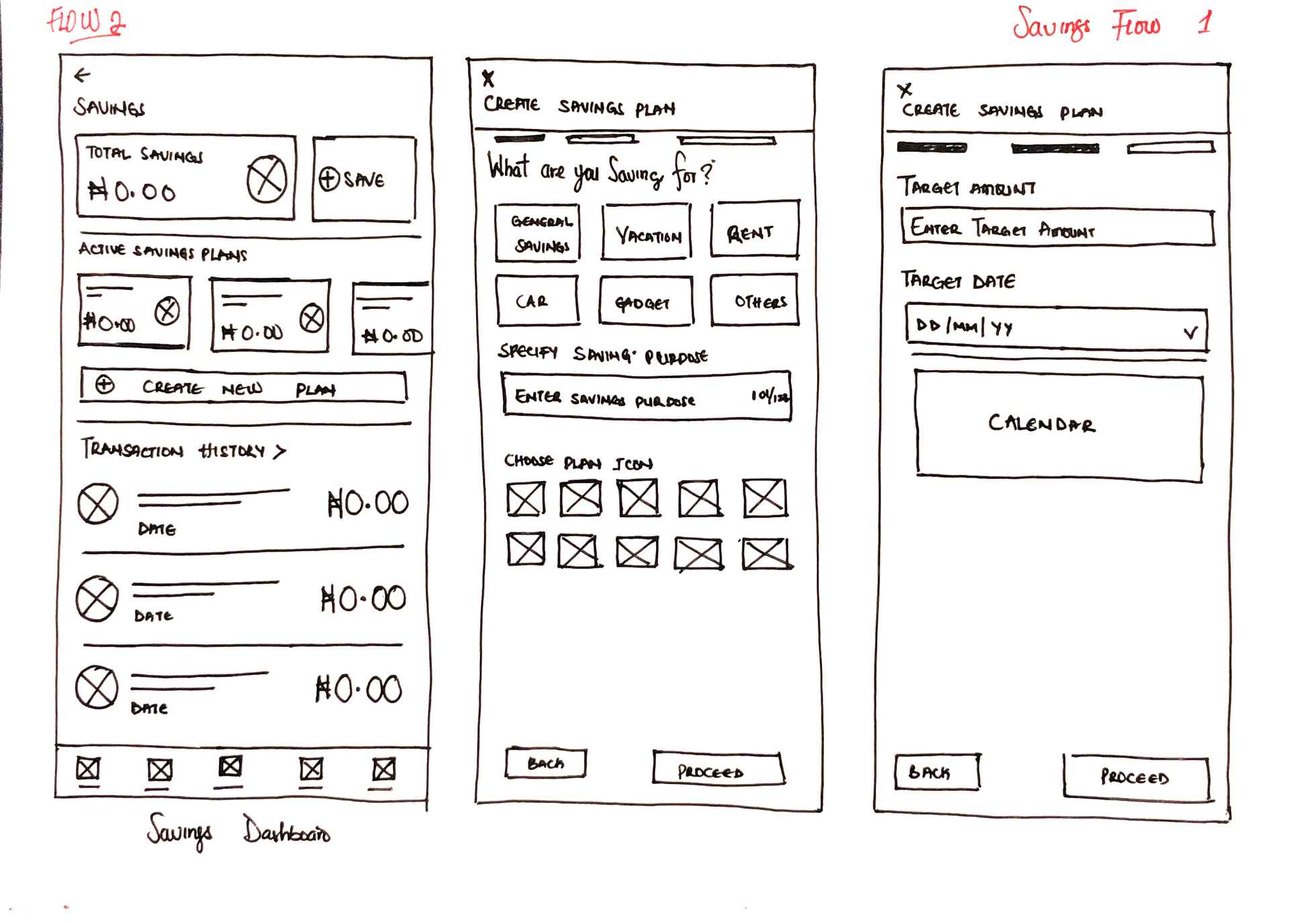 fitpocket wireframe